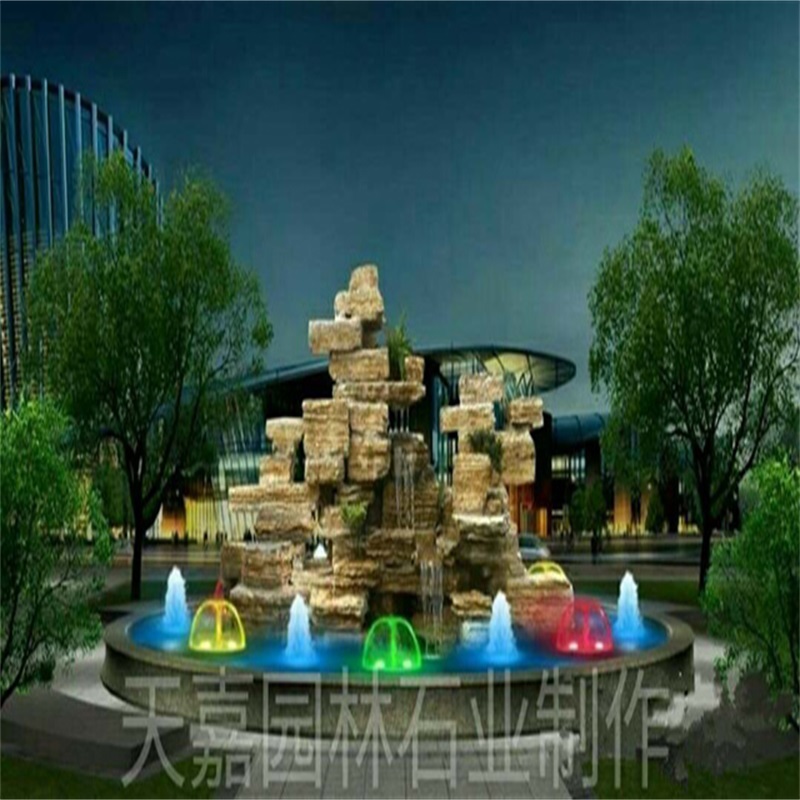 海州水幕墙喷泉设计